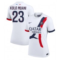 Fotballdrakt Dame Paris Saint-Germain Randal Kolo Muani #23 Bortedrakt 2024-25 Kortermet